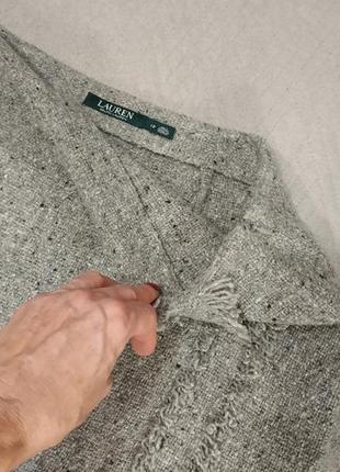 Классическая юбка  на запах из шерсти