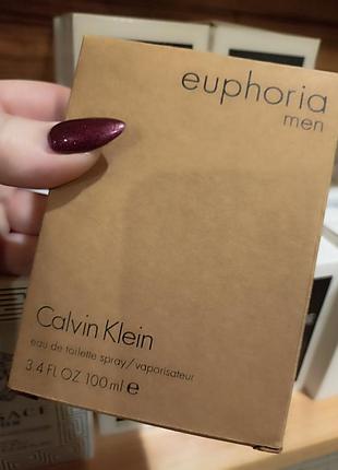 Туалетна вода calvin klein euphoria men тестер