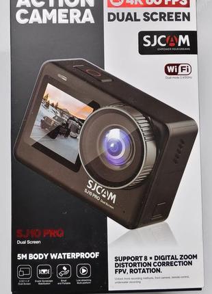 Екшн-камера sjcam sj10 pro dual screen black