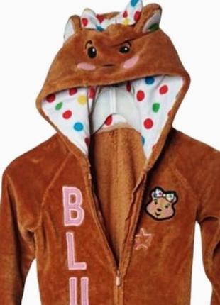 Флисовый плюшевый кигуруми пижама мишка