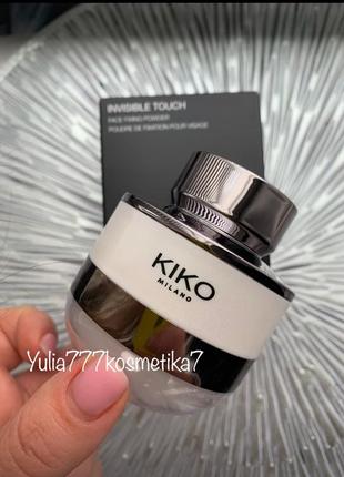 Матирующая и фиксирующая прозрачная пудра kiko milano invisible touch