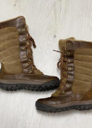 Зимові чоботи фірми timberland.розмір 37-38.шкіряні ботінки