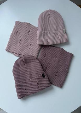 Жіночий комплект шапка +хомут7 фото