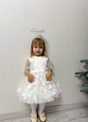 Сукня біла на дівчинку 86-92