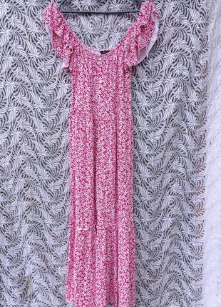Легкий сарафан плечи в цветочки