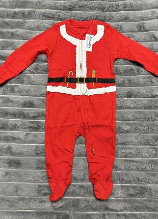 Новорічний чоловічок old navy комбінезон ромпер сліп костюм санта клауса