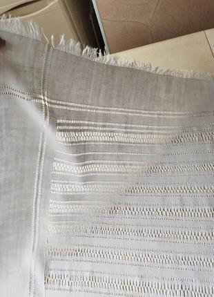 Вінтаж🤩👌🤍старовинна мереживна скатертинка, 76х76, з торочками😍👍🤍