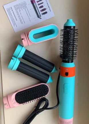 Фен стайлер типу dyson airwrap ceramic pop 5 насадок потужність 1000