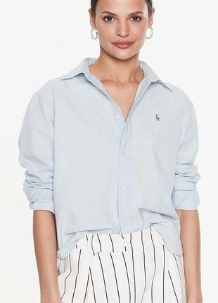 Рубашка cropped boxy chambray shirt

polo ralph lauren