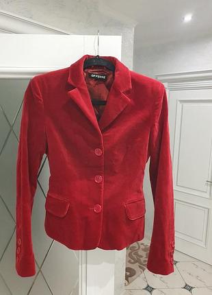 Стильний жакет піджак з бархату