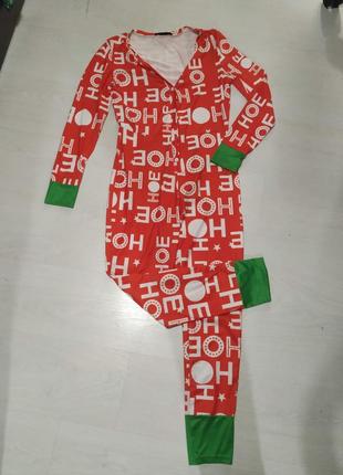 Новогодняя пижама для девочек подростков, размер s, домашняя одежда