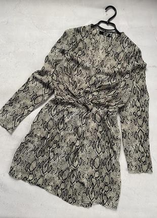 Платье в змеиный принт женское, платье стильное женское