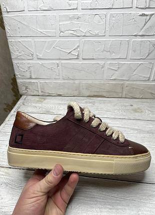 Крутые стильные коричневые кроссовки d.a.t.e