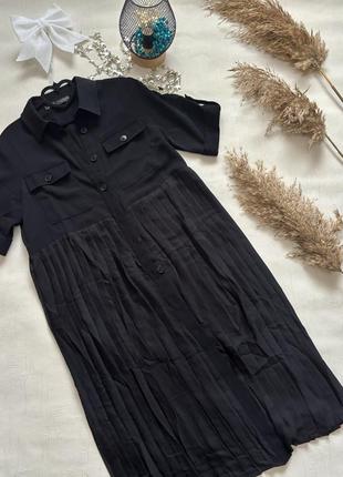 Шикарное черное вечернее платье