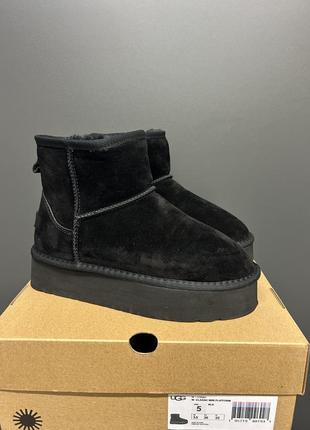 Ugg classic ultra mini platform black/grey