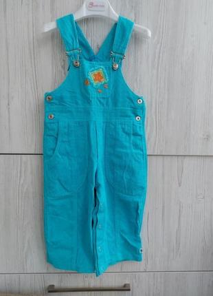 Брендовый вельветовый комбинезон штаны