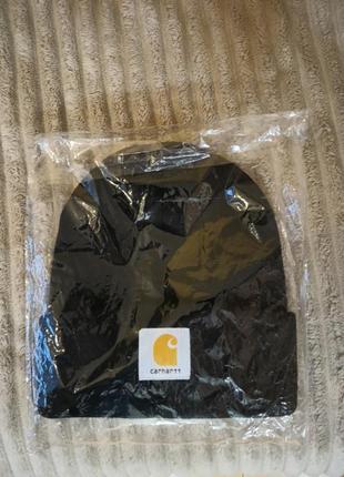 Шапка carhartt черная мужская кархарт женская
