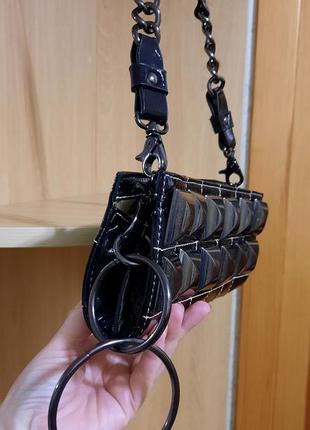 Клатч италия 2 в 1 сумка лакированный 8