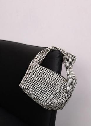 Сумка звездный блеск серебряная