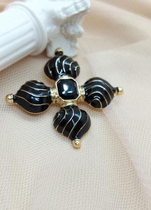 Брошка в стилі мальтійський хрест, геральдика, орден