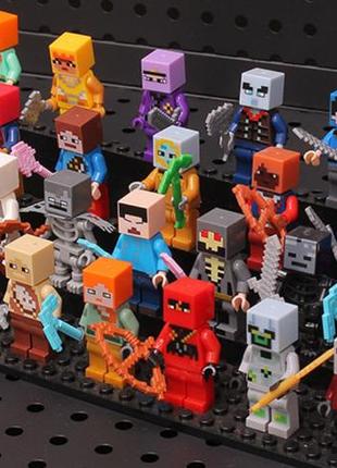 Конструктор лего фігурки майнкрафт 30 штук, фігурки із гри minecraft