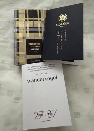 Ноша!27 87,floraiku,memo пробник парфюма
