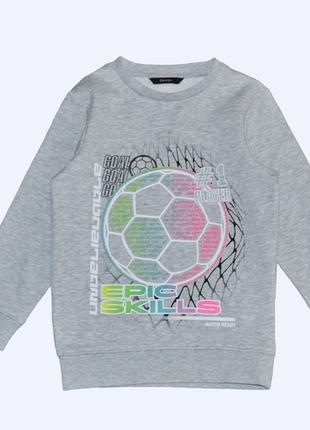 Светло-серый свитшот толстовка george на мальчика 6-7 лет