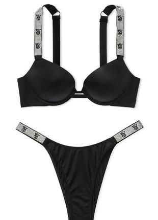Комплект белья victoria's secret very sexy shine strap push-up bra