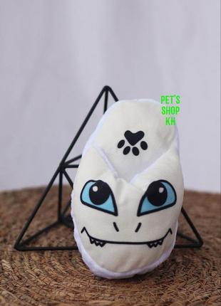 Мягкая игрушка для собак&nbsp; тапочек "белая фурия"