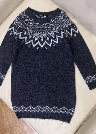 Теплящее мягенькое платье на девочку 4-5 лет рост 104-110 от pepco