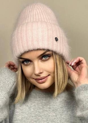 Шапка jenny ангора підкладка мікрофліс