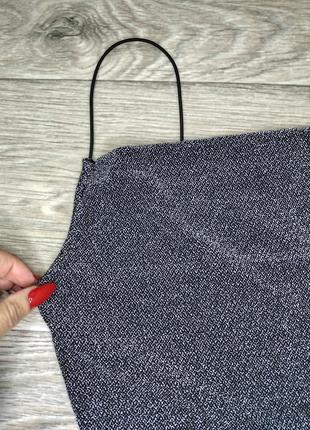 Бомбезный топ серебристый h&m4 фото