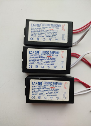 Трансформатор понижающий для галогенной люстры 220-12 в 220v 12v 100 w 105 вт