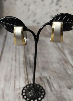 Серьги клипсы на магнитах винтаж