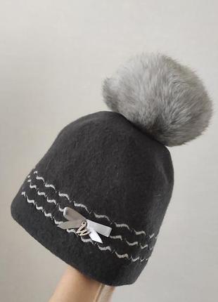 Шапка женская willi шерсть новая