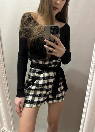 Твидовые женские шорты2 фото