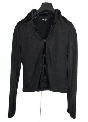 Кроп кофтинка на ґудзиках new look