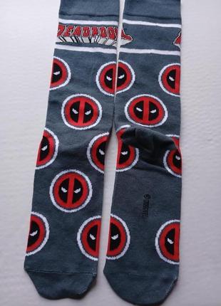 Носки подростковые marvel eur 37-40 дедпул