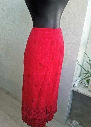 Юбка женская длинная из вискозы