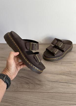 Dr. martens босоножки шлепанцы кожаные оригинал