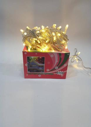 Новогоднее украшение, гирлянда 9 метров золота