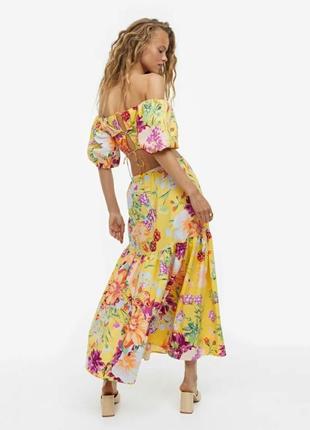 Новая яркая юбка миди h&m2 фото