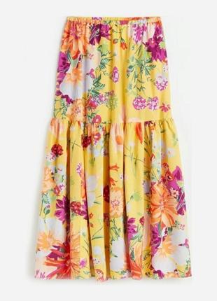 Новая яркая юбка миди h&m6 фото