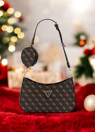 Сумка guess шоколадная