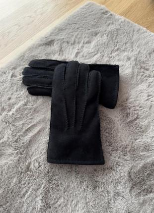Чолрвічі натуральна замша + цегейка теплі рукавиці перчатки