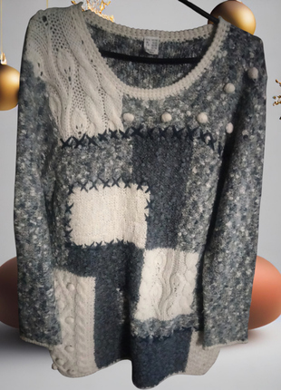 Свитер винтаж пэчворк