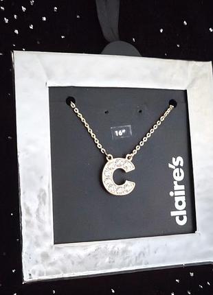 Ланцюжок з підвіскою -  літерою с