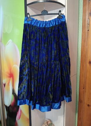 Вінтажна велюрова спідниця