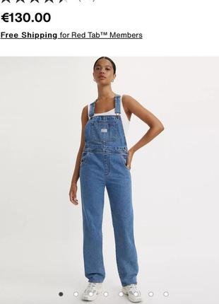Джинсовый комбинезон levi’s