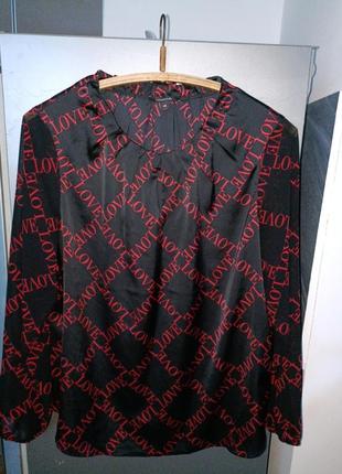 Блузка, 48/50р, длина 74, грудь 120, плечи 47см